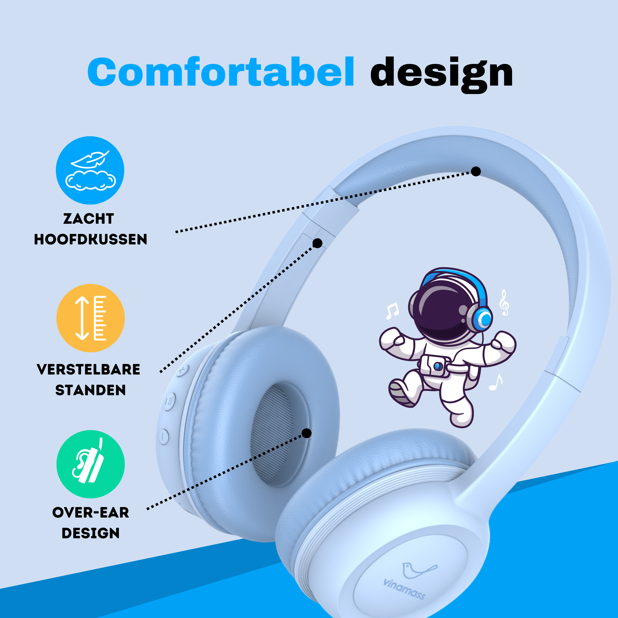 Kinderkoptelefoon Lite-Y/X/V